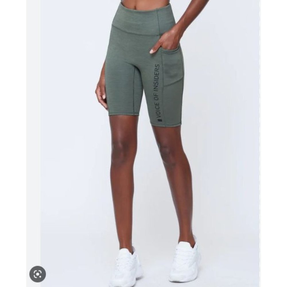 VOI Voice of‎ Insiders and SeaCell Cycle Shorts Green Heather L